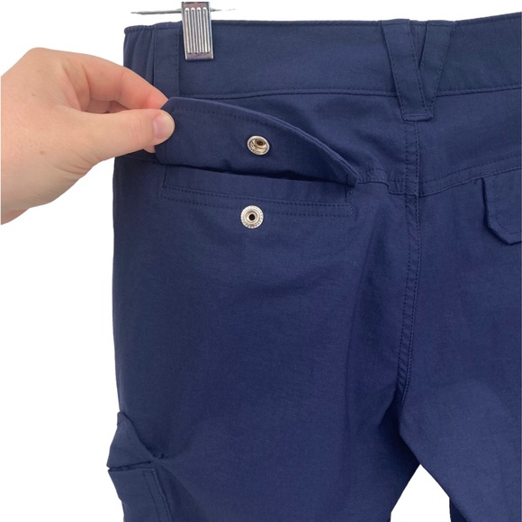 Women's DuluthFlex Dry on the Fly Convertible Pant Navy Blue Adjustable Cargo - Picture 7 of 8